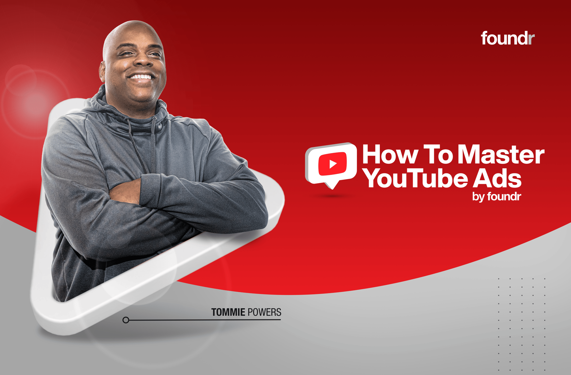 Copy of Foundr course-How to Master YouTube Ads with Tommie Powers-MASTER course cover